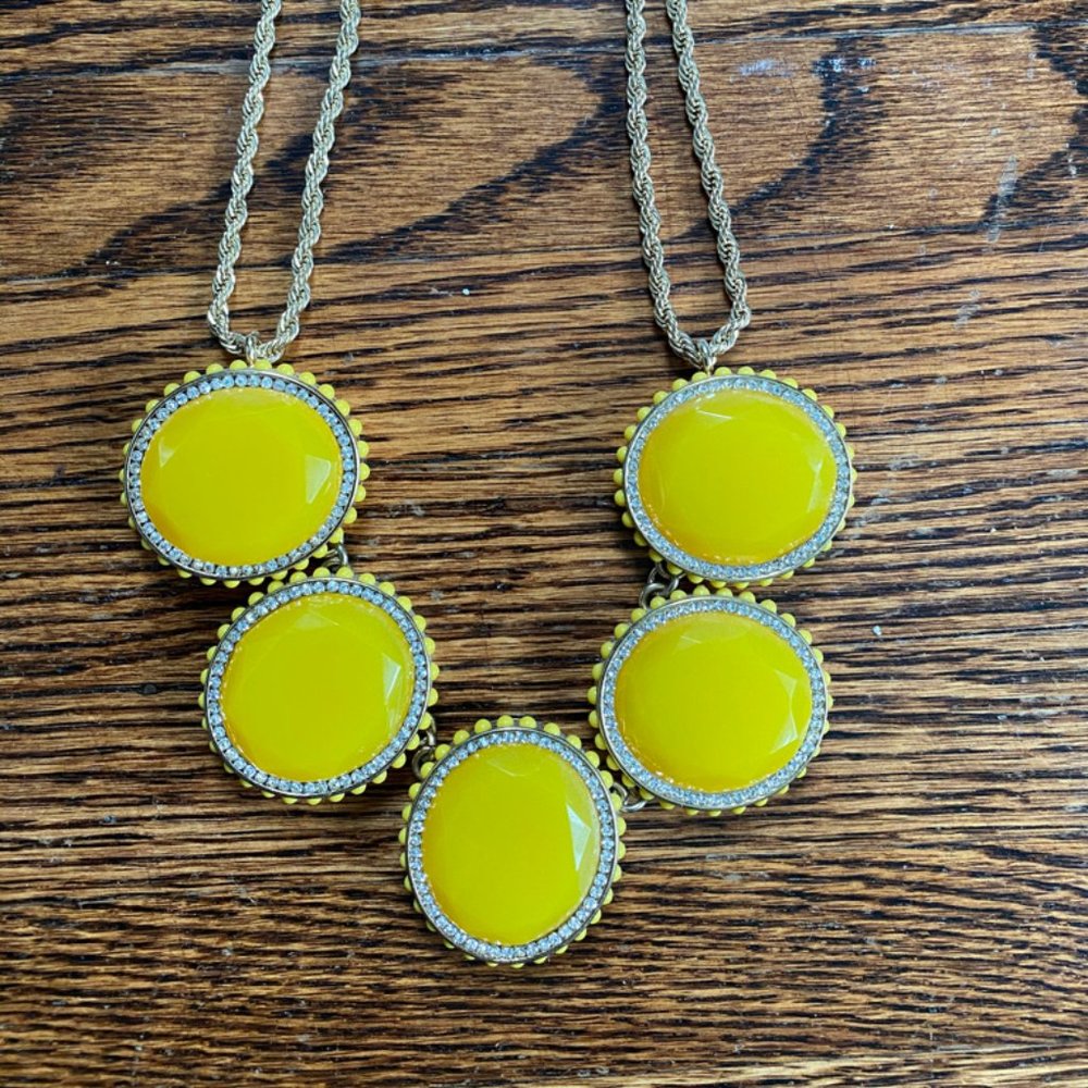 Banana Republic Yellow and Gold Necklace